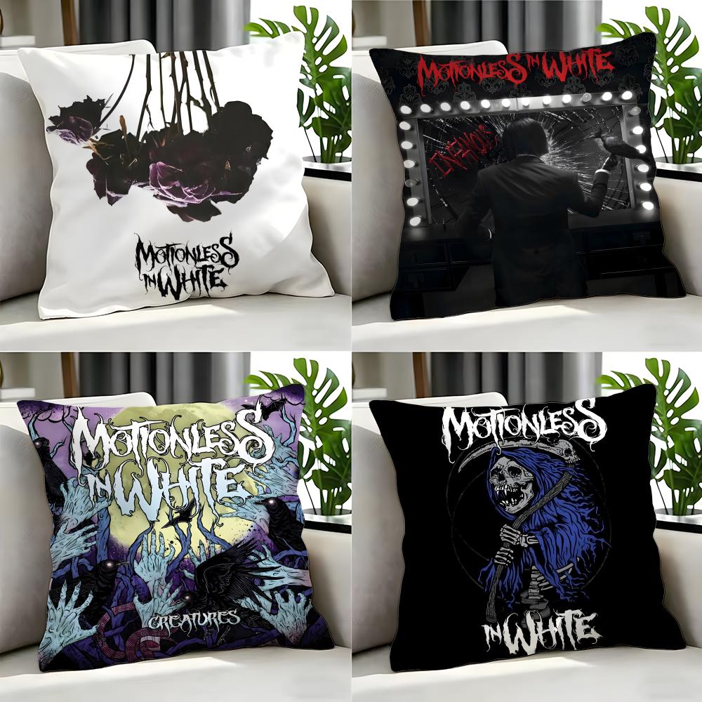 Band MMotionless In White Cushion Cover Cushion Cover Set Pcs x x x Pillowcase Decorative Sofa Home Decor