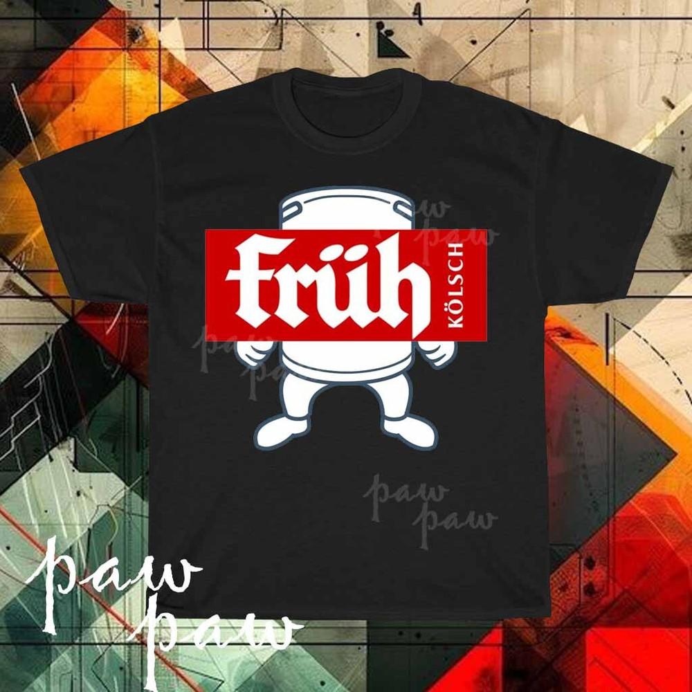

New Früh Kölsch beer logo Men#039;s Tshirt funny size S to 5XL Unisex T-Shirt M