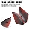 2X Pair Side Mirror Cover Caps Door Rearview Cover For Honda Civic 2016- Red