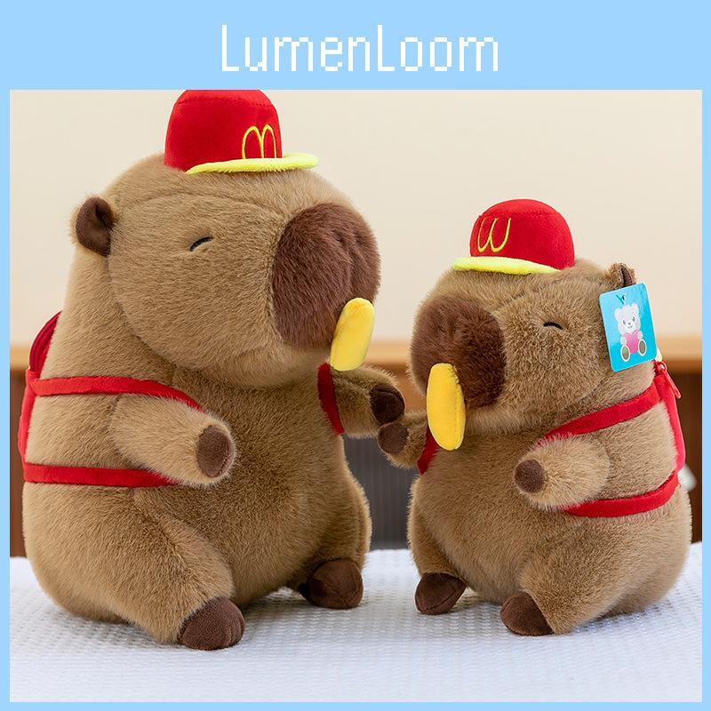 Backpack Capybara Wallace Plush Toy Cartoon Stuffed Animal Doll Decorations