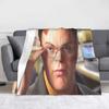 Dwight Schrute Collage Blanket Fleece Autumn/Winter The Office Rainn Wilson Warm Throw Blanket for Sofa Outdoor Rug Piece