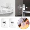 10pcs Po Frame Hooks Storage Rack Screw Holders Door Hanger Self-adhesive Multi-function Gadgets Organizer Kitchen Accessorie