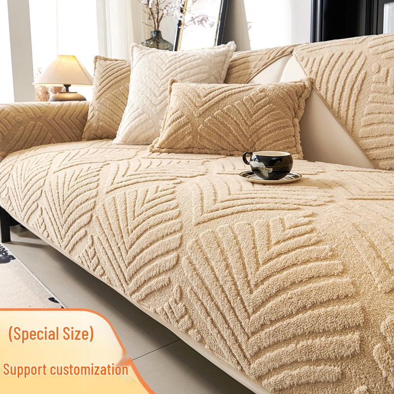 Plush Winter Sofa Cushion and Cover Set