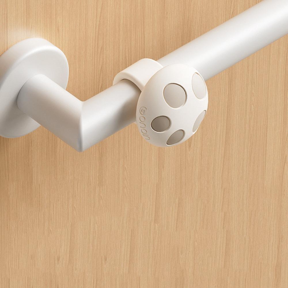 

4pcs Wall Protector Mute Crash Pad with No Punch Anti-static Doorknob Bead Baby Safety Supplies Style C