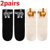 4pcs Funny Abstract 3D Cat Butt Mid-Tube Socks Cartoon Quirky Cotton Casual Socks Cat Egg Floor Sock for Cute Girls Couple Gifts