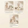 Flower Shaped Magnetic Cube Medicine Box Sealed Mini Medicine Storage Container with Handle Moisture-proof Pill Dispenser