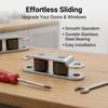 5 Pieces of Push And Pull Pulleys, Roller Pulleys with Screws, Double Wheel for Cabinets