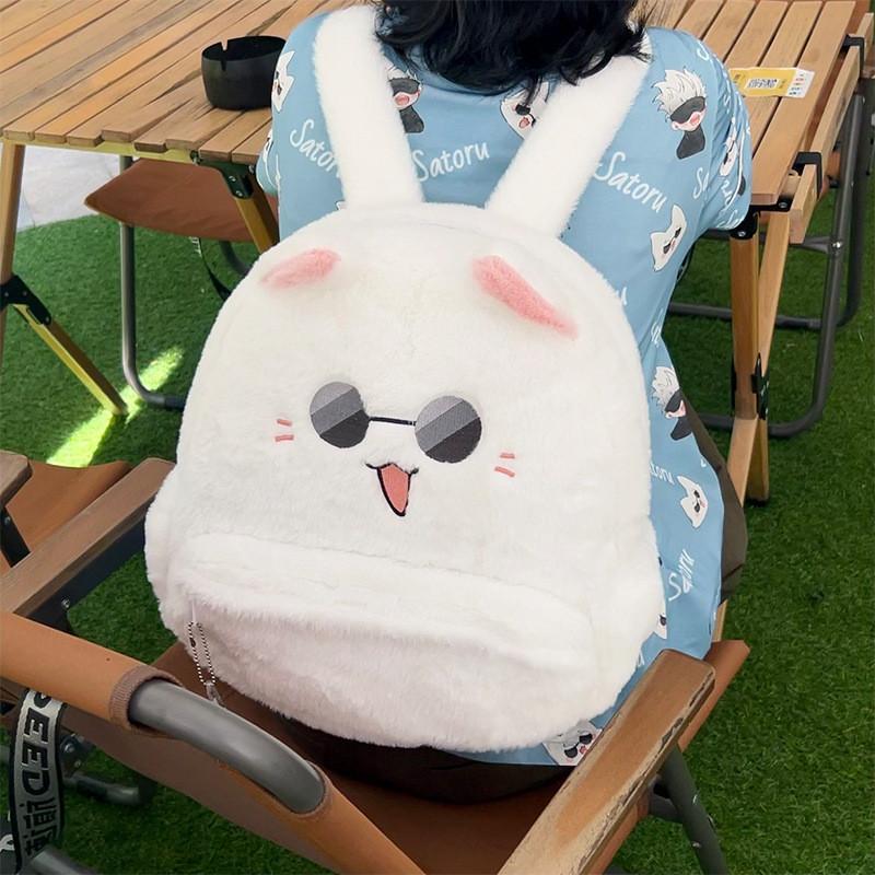 Kaisen Cartoon Jujutsu Plush Backpack Cute Girl Going Out Supplies Decorative