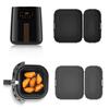 2Pcs/Set Silicone Air Fryer Liner Anti-stick Design Air Fryer Pan Air Fryer Baking Tray  Oven