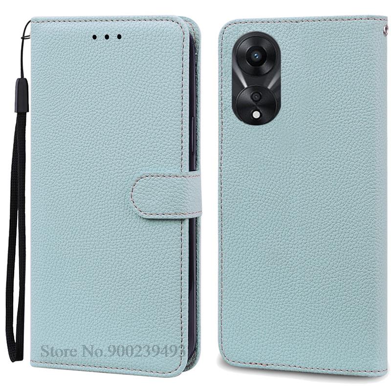 For OPPO A78 5G Case Soft Silicone Leather Wallet Case For OPPO A58 5G A 78 Phone Case For OPPO A78 5G Cover Coque Fundas Etui