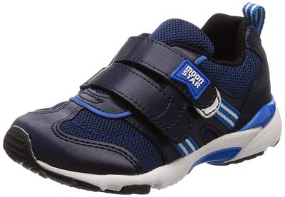 Athletic Wide MS 3E [Moonstar] Sneakers, Shoes, Width, C2209, Kids, Navy, 18.5 Cm,