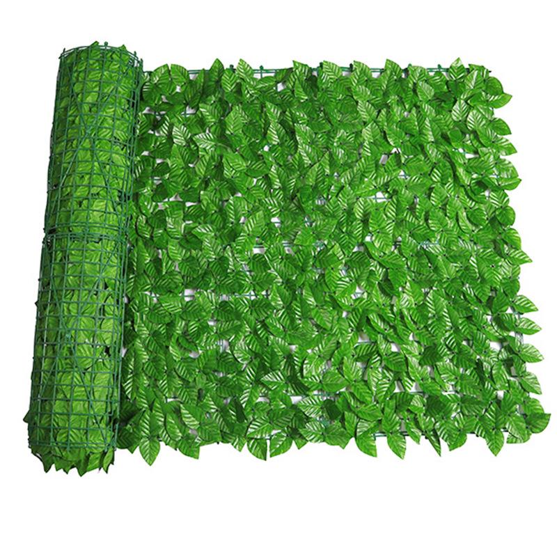 Cross-Border Green Leaf Plastic Fence: Simulated Plant Wall for Courtyard or Balcony Decoration