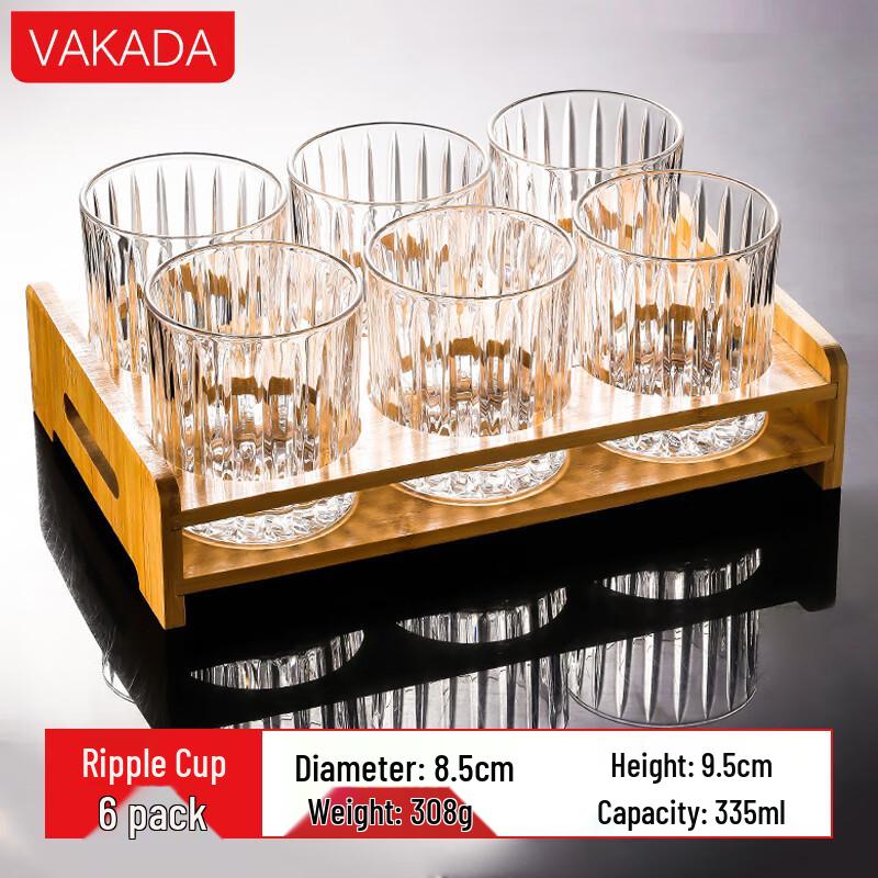 VAKADA Creative High Borosilicate Whiskey & Beer Glass