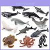 Premium Realistic Ocean Animal Model Set Featuring Octopus Turtle Whale Penguin Toys For Kids And Collectors In Three Sizes And Weights