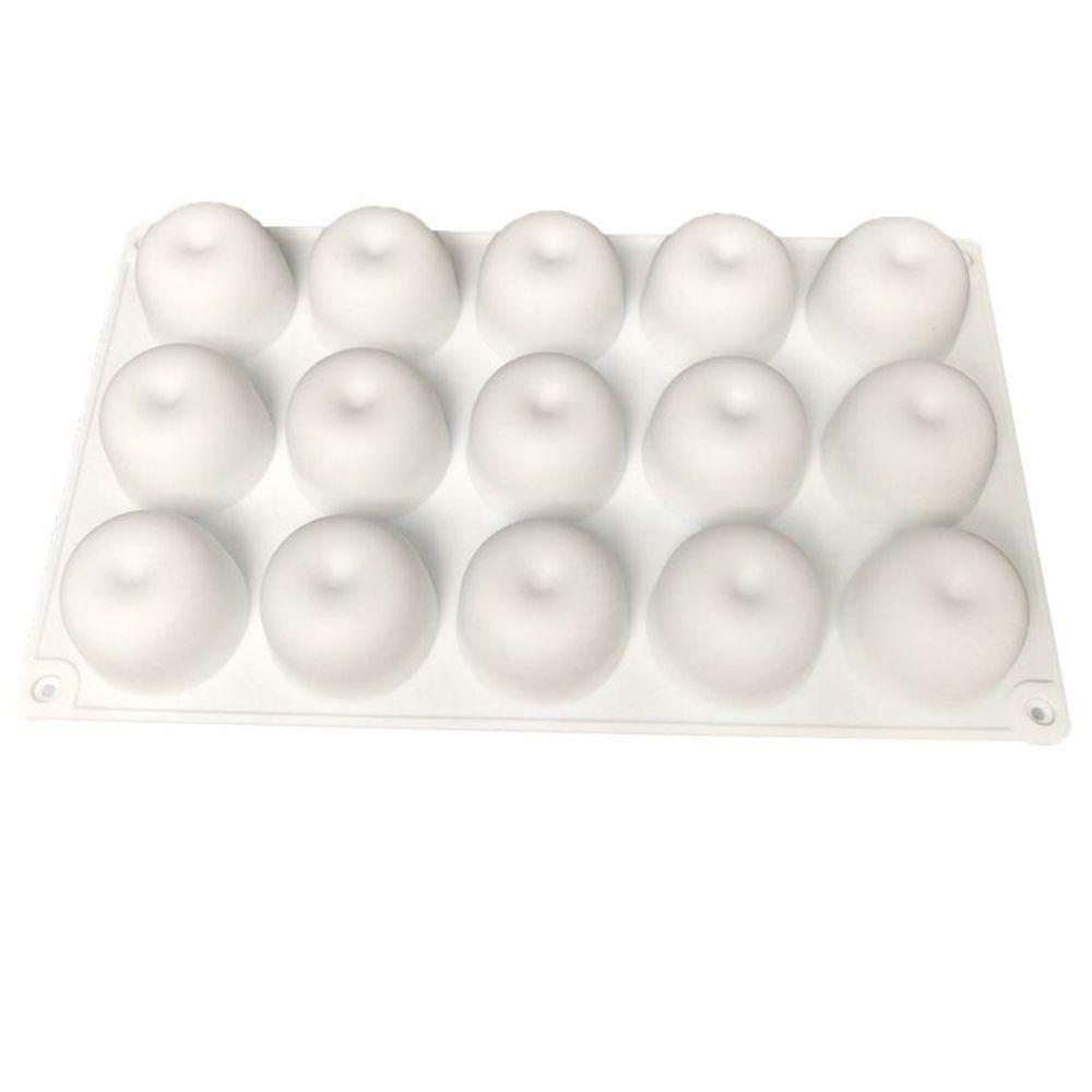 8/15-Kammer Puddingform Hitzebeständige Backform Tragbare Apfel-Silikonform Schokolade