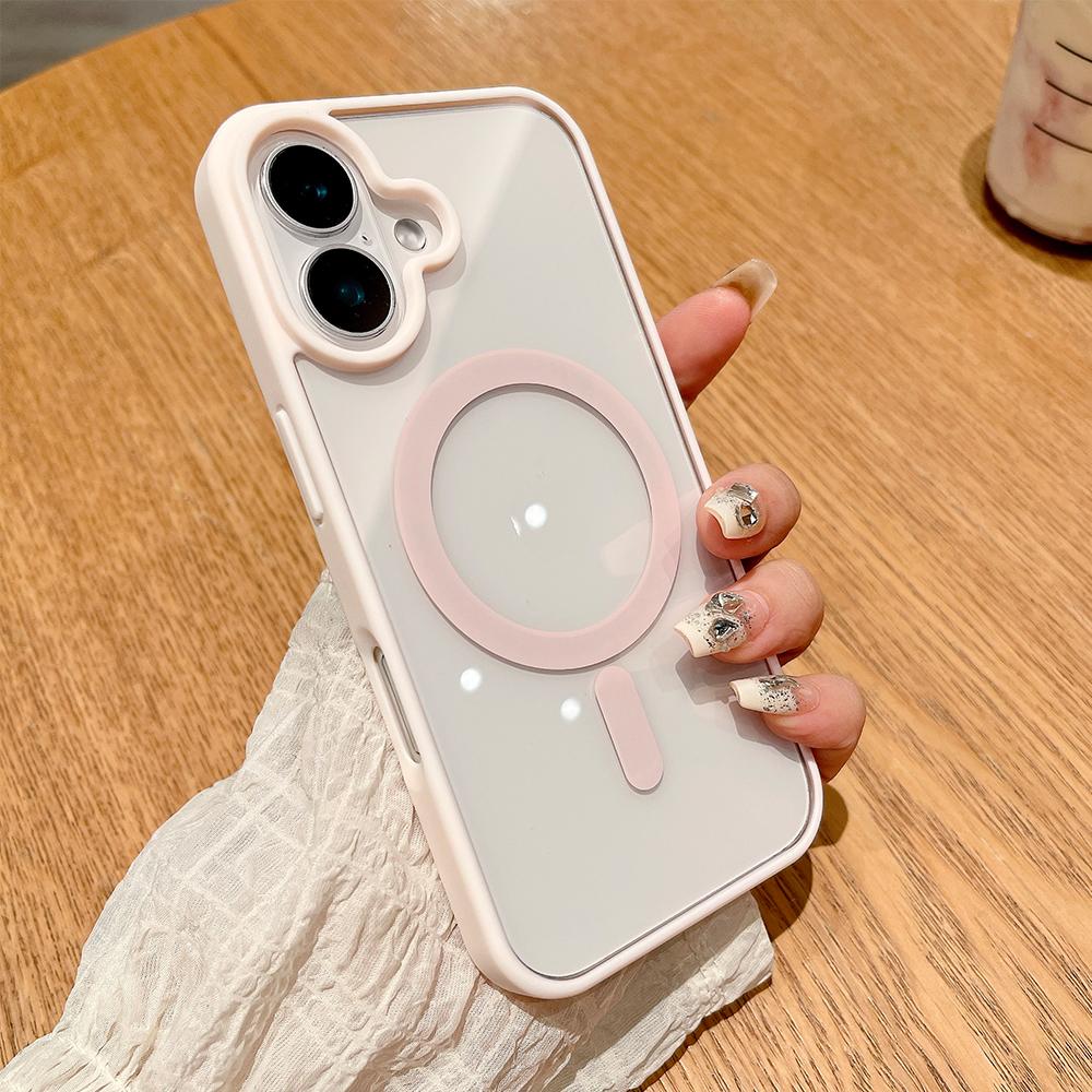 Desert Titanium Gold matte magsafe charging phone case for iPhone 16 15 14 13 12 11 Pro Max Mini Plus magnetic clear hard cover
