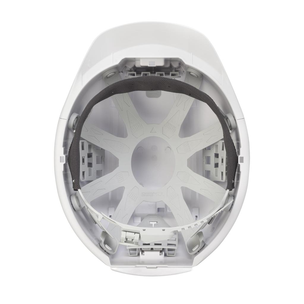 Tajima Helmet Safety Helmet White HSWWB. Certified by the Ministry of Health, Labor and Welfare for protection from flying and falling objects and