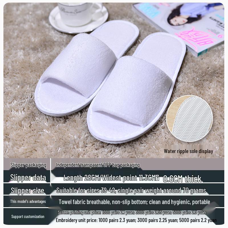 Star Hotel Disposable Non-Slip Slippers for Home & Hospitality Use