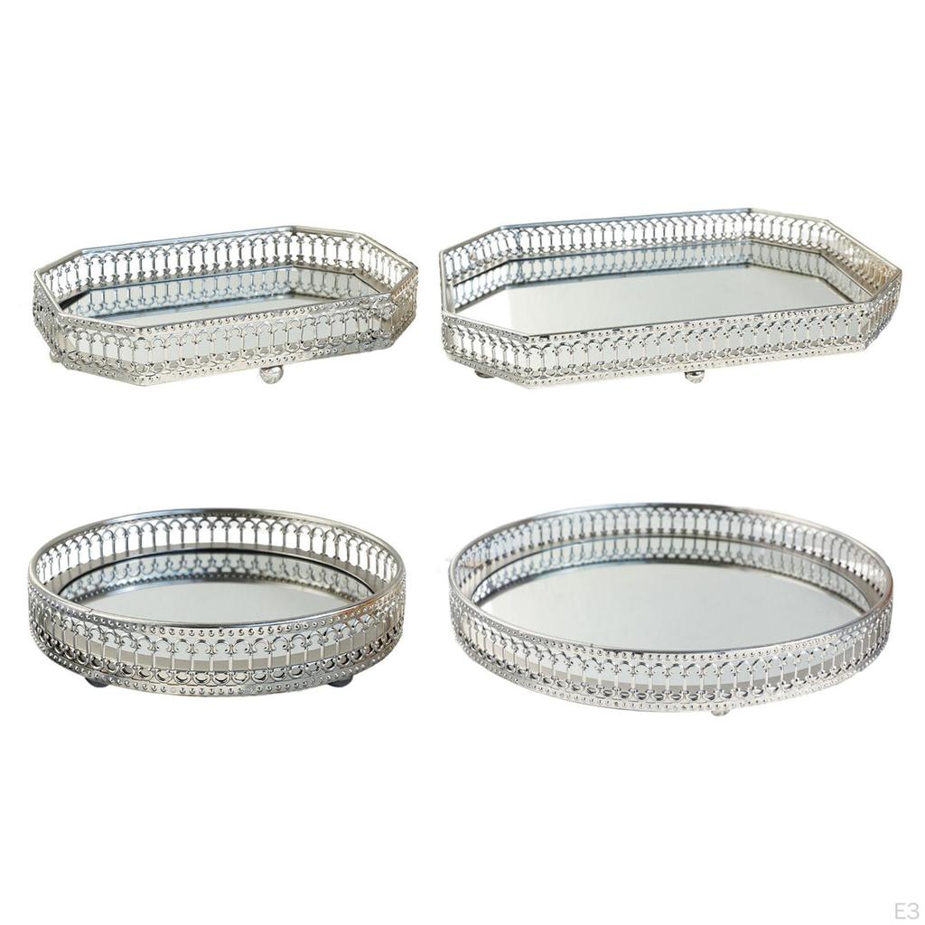 Vanity Tray for Makeup And Jewelry Organization