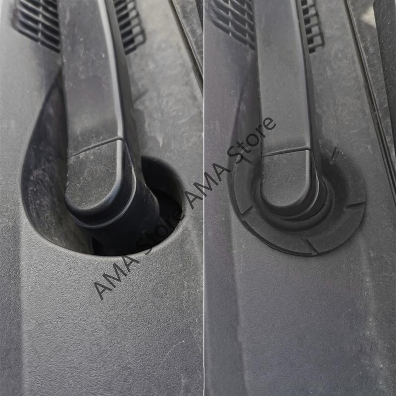 X7JF 2Pcs Car Windshield Wiper Arm Bottom Hole Protective Cover Silicone Sleeve