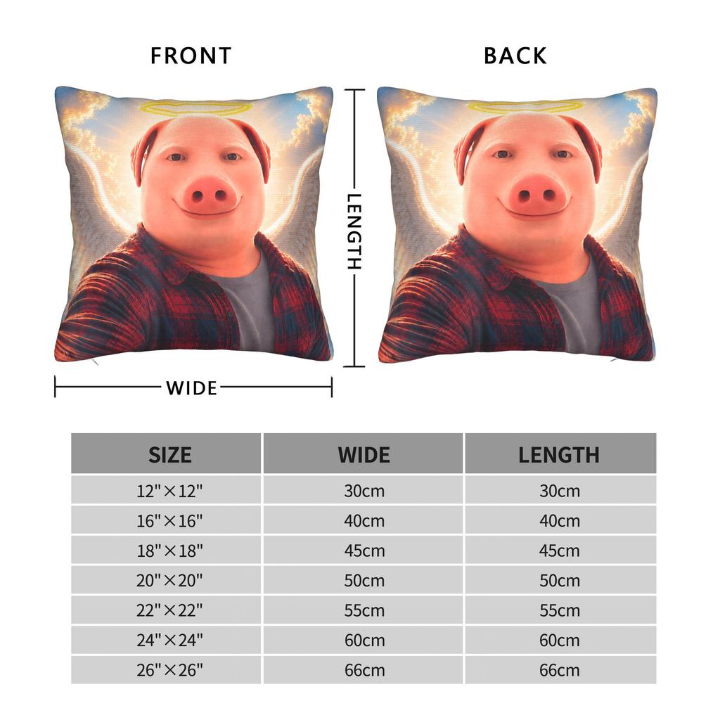 Angel John Pork Funny is Calling Phone Pillow Case Comfy Pillow Cover For Sofa Bedroom Home Decor Vintage Pillowcases