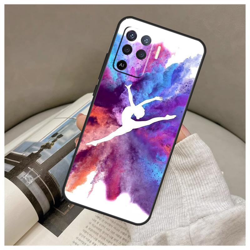 

Gymnastics Oil Painting Case For Oppo A5 Pro A38 A58 A78 A98 A54 A74 A94 A18 A57 A17 A77 A80 A60 A40 A96 A76 A16 A15 OPPO A94 5G