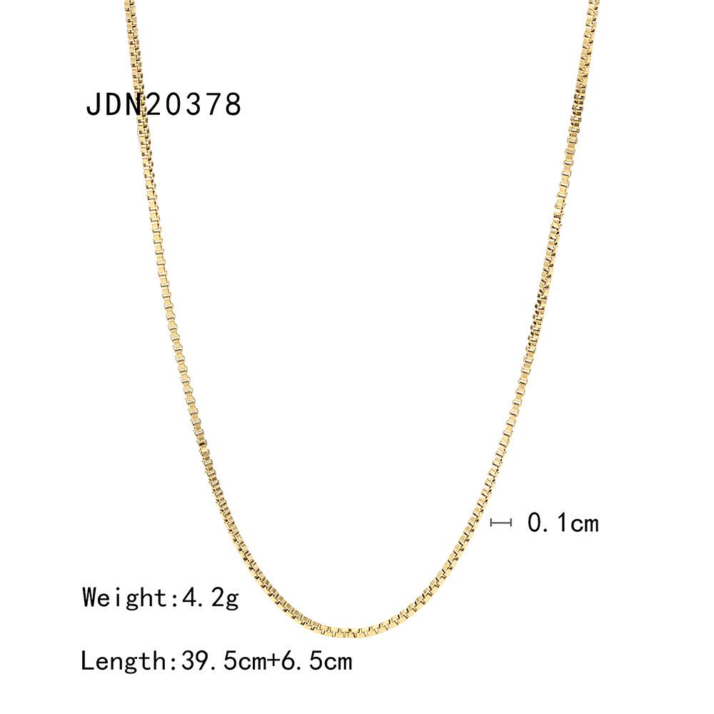 

Трендовое ожерелье-цепочка из нержавеющей стали с покрытием из 18-каратного золота класса люкс