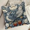 Vintage William Morris Bird Strawberry Pillow Cover Boho Floral Cushion Case Cottagecore Home Decor Bird Lover Gift