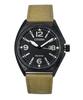 Eco-Drive Green Nylon Strap Black Dial AW1575-08E 100M Men's Watch