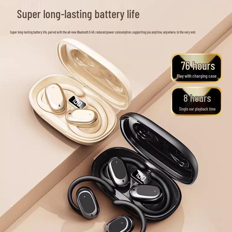 2026 Air Conduction Ear-Hook Bluetooth Earbuds: Non-In-Ear, Ultra-Long Battery Life, Sports Wireless