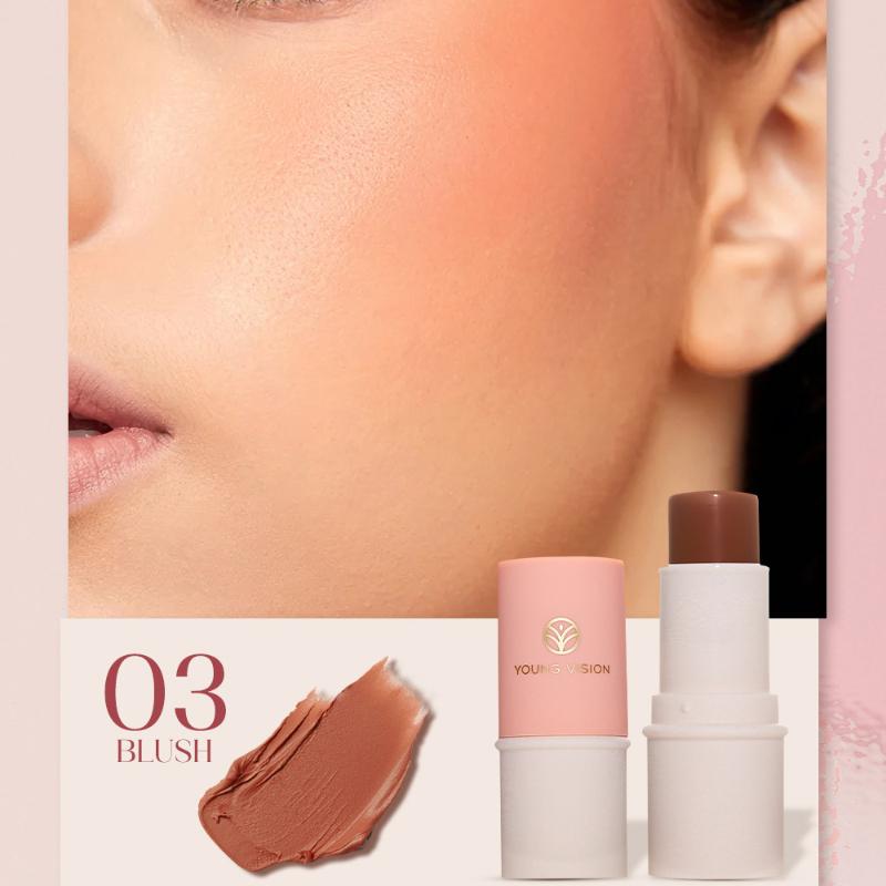 YOUNG VISION Multi-Purpose Makeup Stick 6 Colours Highlighter & Contour Balm Rouge & Matte Blush Stick Set