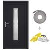 VidaXL Porte d'entrée anthracite 98x190 cm PVC 3187898