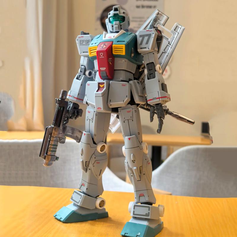 1/72 FangDaJing RGM-79 GM Sleggar HG Hochskalierter Montagebausatz Actionfiguren Schreibtischdekoration Junge Puzzle Spielzeug Geschenk