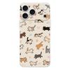Soft Clear TPU Phone Case For iPhone 17 Air 16E 16 11 15 14 Pro MAX 12 13 7 8 Plus SE Easter Cover Protection Cat Fishing