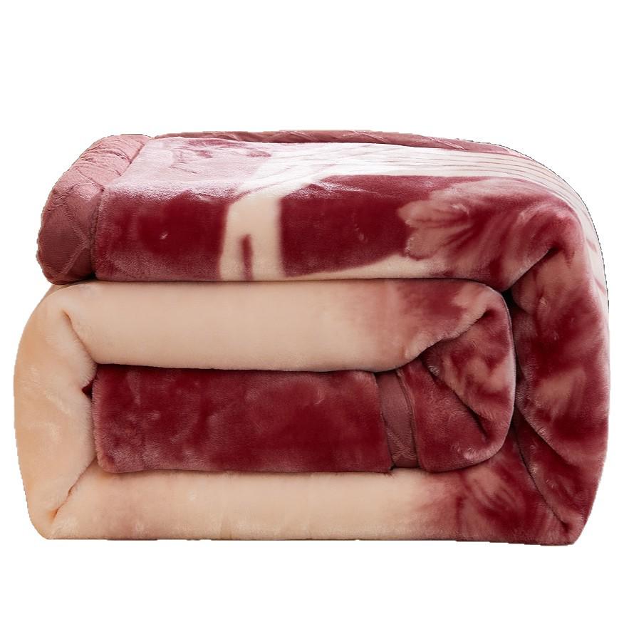 New Double-Layer Raschel Blanket - Thick Winter Nap Cover & Wedding Gift