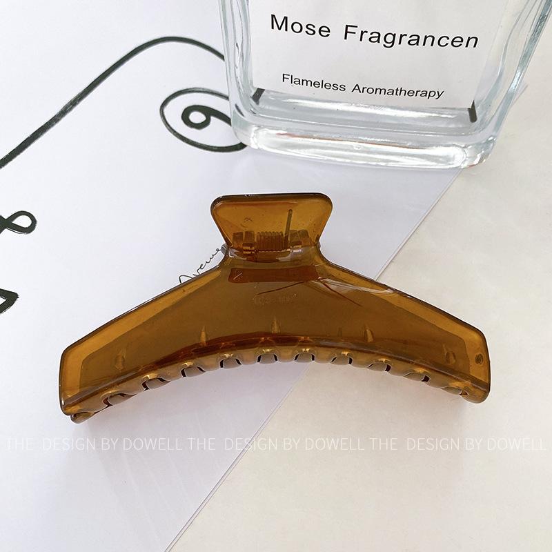 Size Chic Large Jelly Texture Shark Hair Clutch For Women Perfect For Hair Thick