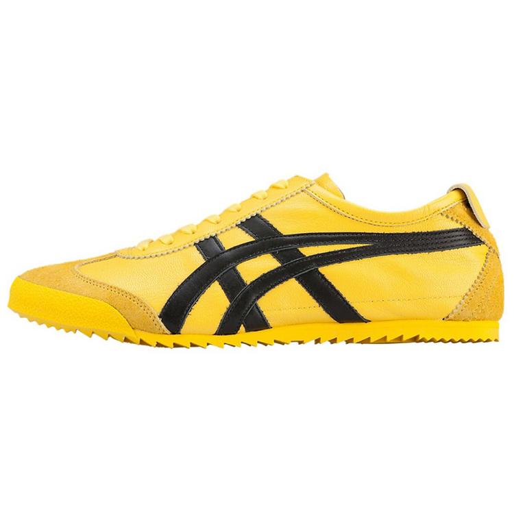 Onitsuka Tiger MEXICO 66 Deluxe Lightweight Low top Running Shoes Women's Bright Yellow Comfortable Vintage 1182A048-752