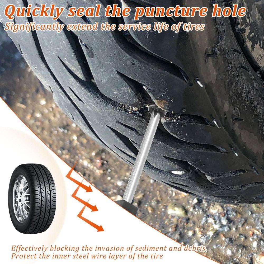40/100Pcs Rubber Vacuum Tire Repair Nail Spiral Tire Rubber Nails Tool Car Tire Repair