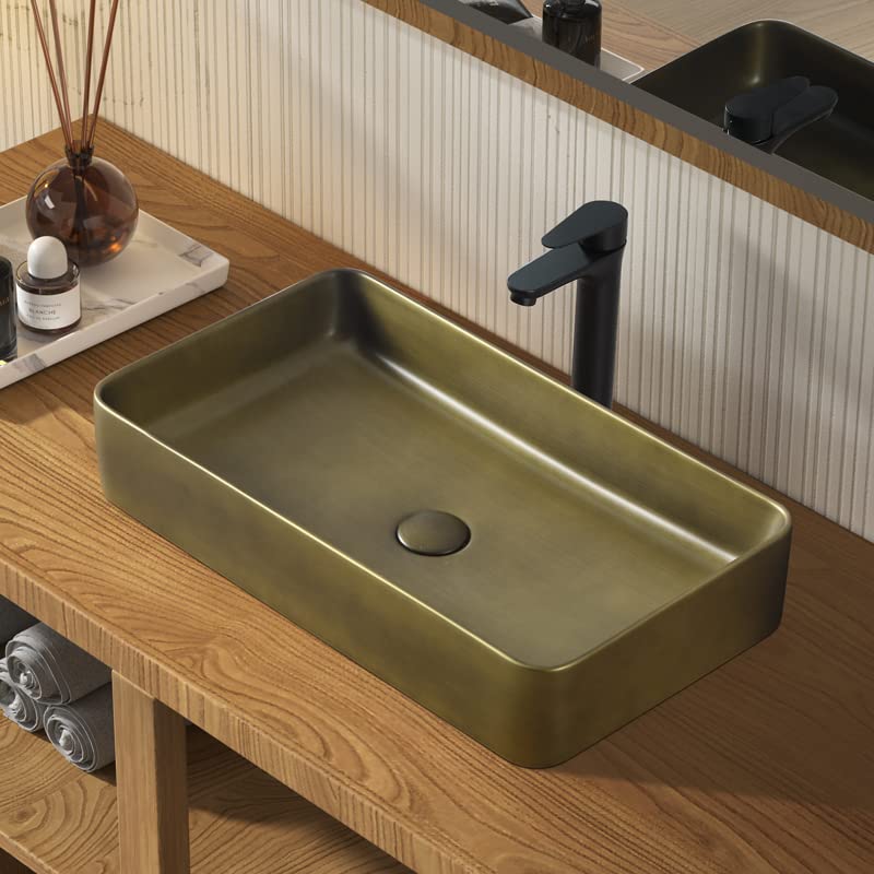 Set lavoar retro LUYI, lavoar independent, pentru spălarea mâinilor, 610x350x110mm