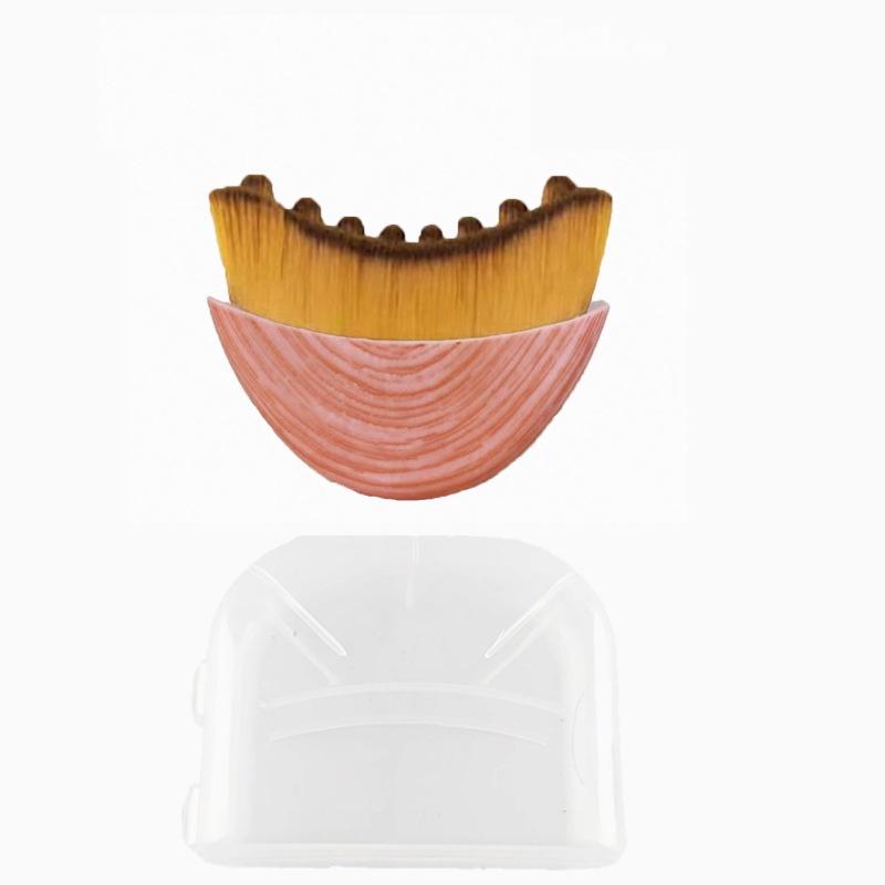 Portable Lymphatic Contour Face Brush Contoured Lymphatic Massage Tool Fits Skin Contours Detox Relaxation Face Sculpting Device