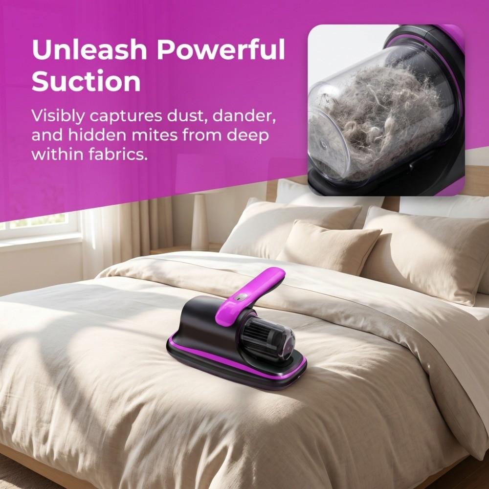 Wireless using Mattress Vacuum Cleaner Anti-Mite UV-C Light Vacuum  Bed Cleaning
