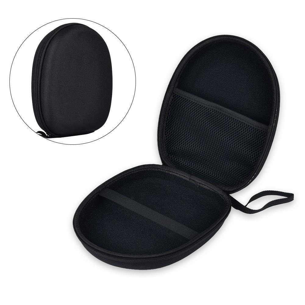 Headphone Carrying Case Shockproof Headset Pouch Capacity Handheld Earphone Container Travel Organiser Zip Bag Headphone Case