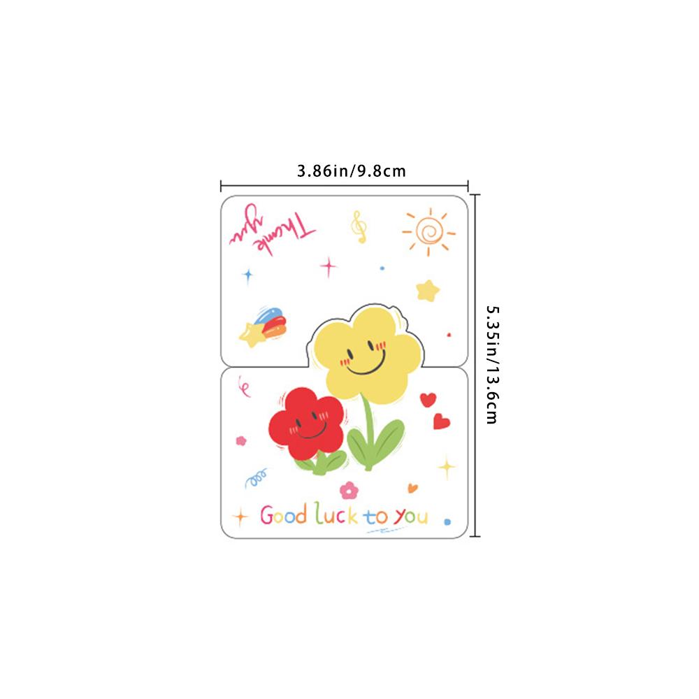 6 pcs Simple and Simple Picture Greeting Card Qixi Valentine's Day Flower Shop Birthday Thank you Card Blessing Card
