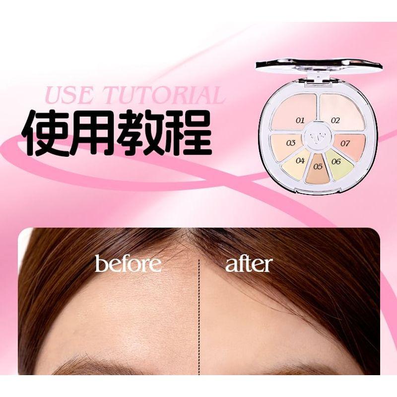 VEECCI - Seidige, fließende 7-Farben-Concealer-Palette