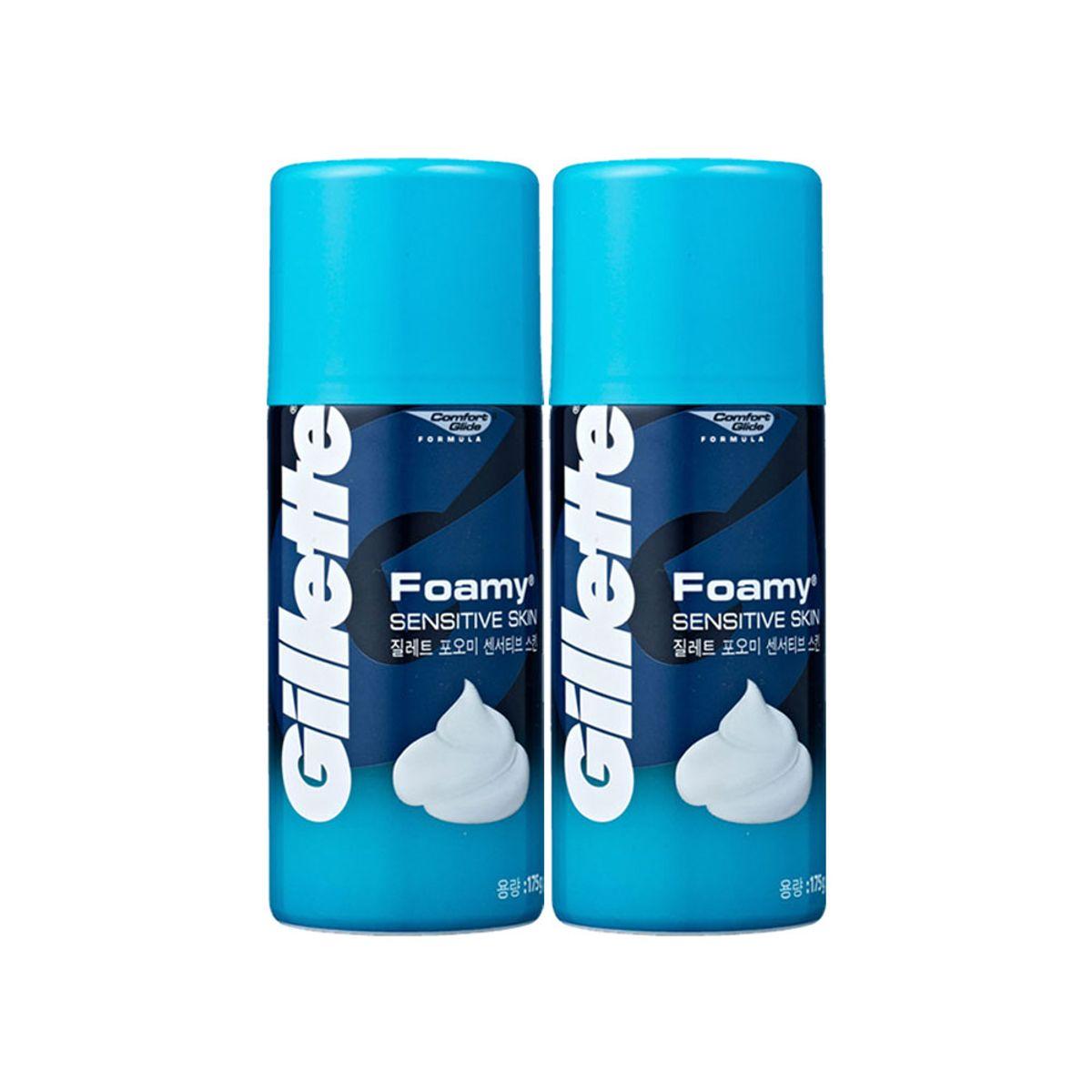 Shaving Gel Foamy Sensitive Skin 175g 2 pieces