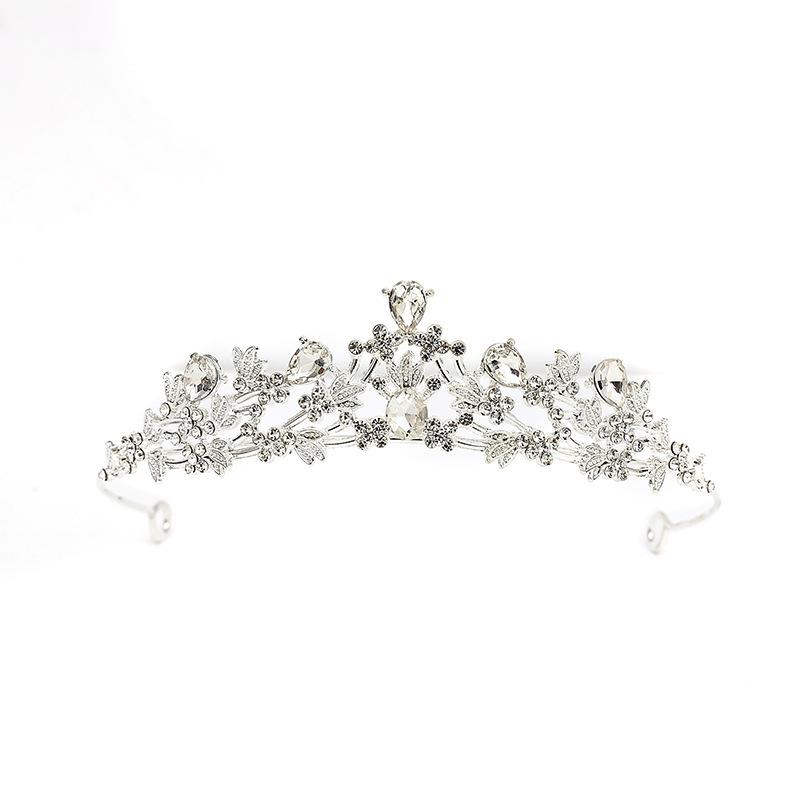 New Crystal Children's Princess Crown Tiara Girl Crown Birthday Hair Accessories Girls Stage Performance Tiara