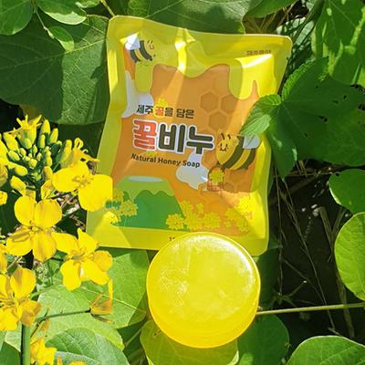 Jeju Honey Soap Jeju Handmade Soap Surfactant-free Soap Natural Soap Coconut Oil Soap Coconut Soap Neutral Soap Pregnancy Soap
