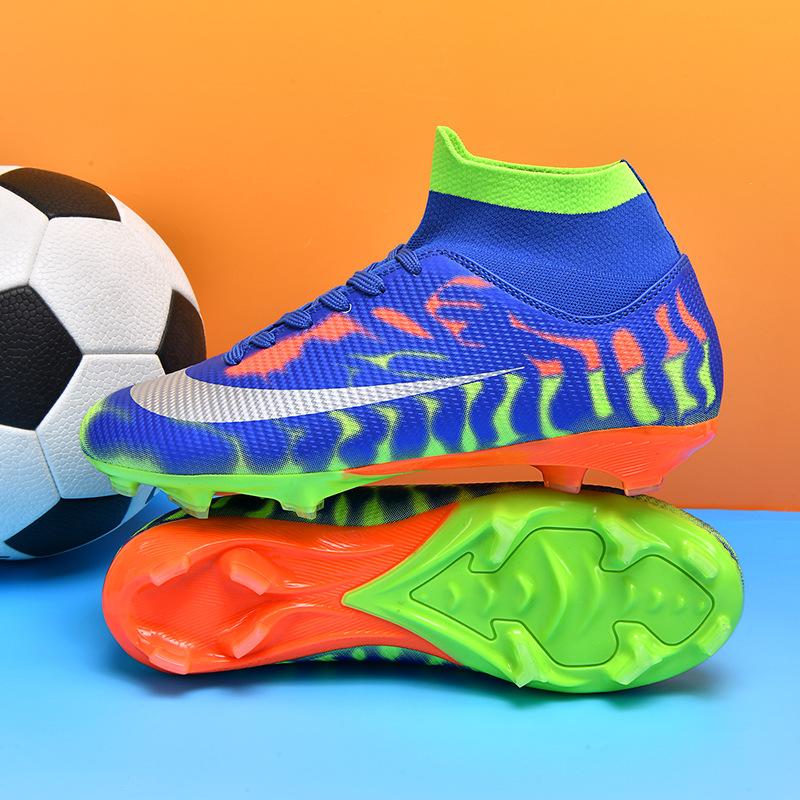 Fußballschuhe Herren und Damen Jugend Stollen atmungsaktiv verschleißfest rutschfest Trainings-Fußballschuhe