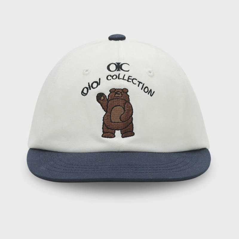 

OIOI COLLECTION Hello Bear Ball Cap [NAVY] FREE