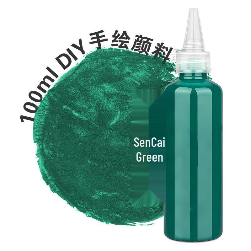 

100ml Acrylic Paint Set for Kids - DIY Plaster Doll Coloring & Hand-Painted Graffiti 100ml Needle Cap